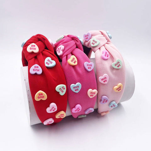 Valentines Sweet Headbands: Hot Pink Candy
